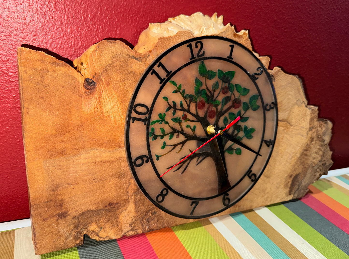 Live Edge Resin Clocks - Tree