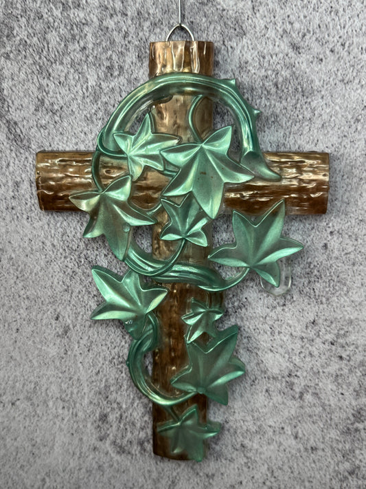 Rustic Ivy Vine Wall Cross